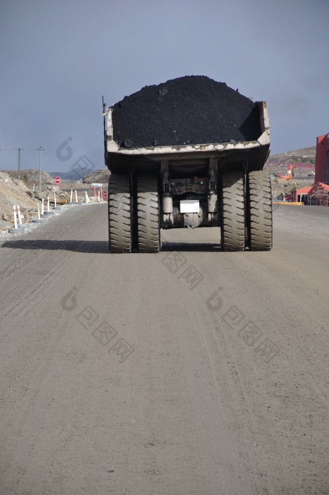 煤炭卡车斯托克顿煤炭我的西海岸南岛新新西兰