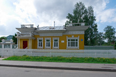 俄罗斯雕刻帧木房子沃洛格达城市俄罗斯