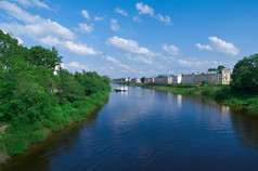 河的老俄罗斯小镇沃洛格达