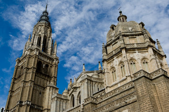大教堂哥特风格的不可思议的城市托莱多西班牙大教堂托莱多