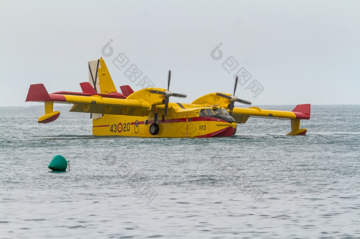 托雷的三月马拉加spain-jul水上飞机飞机cl -采取部分展览的航展上托雷的三月7月托雷的三月马拉加西班牙水上飞机飞机cl -