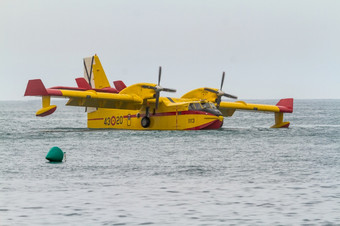 托雷的三月马拉加spain-jul水上飞机飞机cl -采取部分展览的航展上托雷的三月7月托雷的三月马拉加西班牙水上飞机飞机cl -