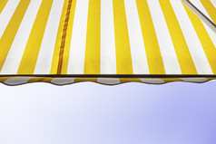 雨篷与天空细节织物保护从的太阳保护和装饰颜色