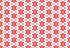无缝的几何模式设计插图背景纹理红色的紫色的和白色颜色