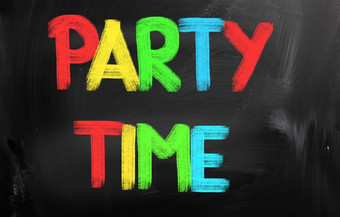聚会，派对时间概念