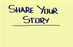 分享你的故事概念