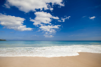 美丽的景观<strong>图片</strong>白色<strong>沙子</strong>热带海滩