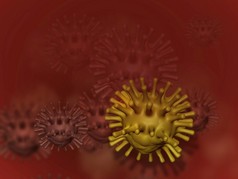 病毒和细菌背景高质量渲染