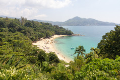 人的海滩岬辛格普吉岛泰国