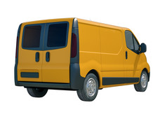 渲染黄色的交付的图标运输服务运费包装运