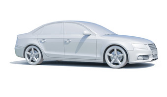 渲染车白色空白模板白色车图标与影子业务因为车白色背景车孤立的汽车孤立的汽车服务标志汽车身体汽车行业