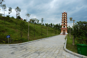 兵营养越南NAM-11<strong>月历</strong>史的地方手儿子固有的nguyen色调英雄寺庙山前为牺牲天堂和地球雄伟的景观周围纪念碑越南