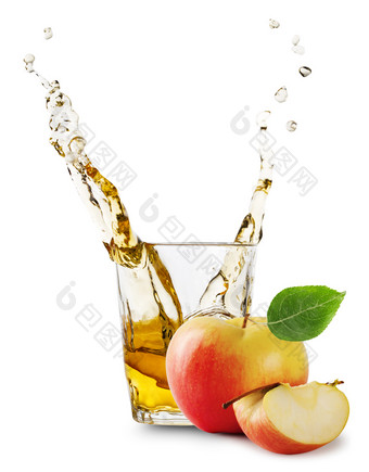 玻璃<strong>苹果</strong>汁与飞溅和<strong>苹果</strong>孤立的白色背景玻璃<strong>苹果</strong>汁与飞溅和<strong>苹果</strong>
