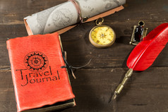 老日记完整的旅行冒险与指南针