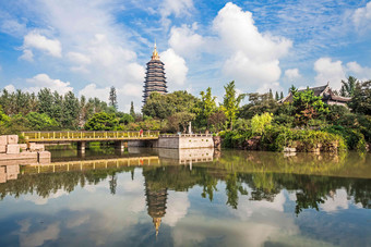 江苏省常州天宁寺公园景观