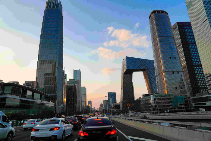 北京国贸交通首都写实图片