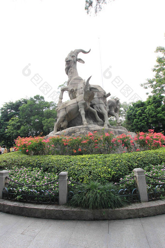 广东省广州越秀公园五羊雕塑