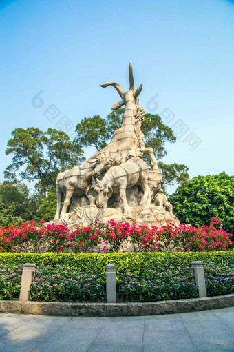 广东省广州越秀公园五羊雕塑