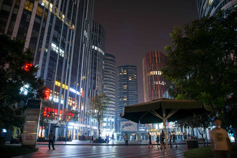 北京商业街夜景