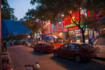 北京街市夜景