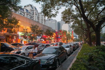 北京街市夜景