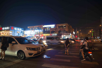 北京街市夜景