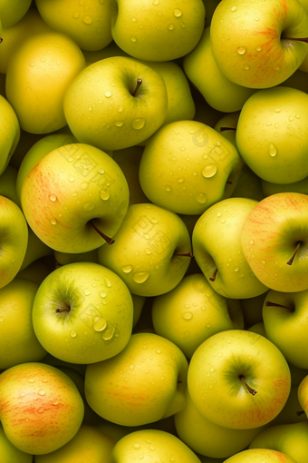 苹果清洗水果水滴背景摄影图特写摄影