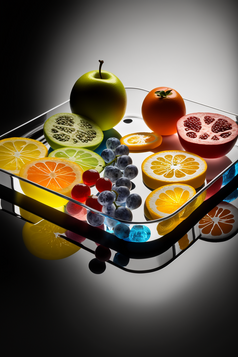 水果托盘新鲜水果水果摄影数字艺术