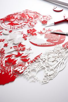 中国手工制作的剪纸高细节专业摄影14