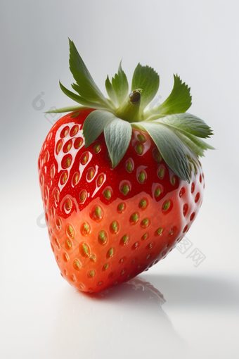 一颗草莓单个物体简洁