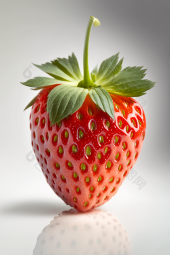 一颗草莓白色<strong>桌面</strong>简洁
