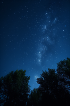 蓝色天空的星星摄影图数字艺术22