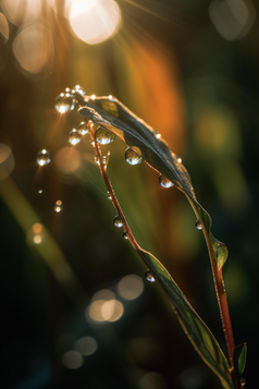 清晨露珠植物摄影图数字艺术9