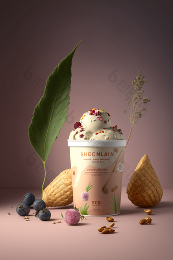 冰淇淋食物产品新鲜广告