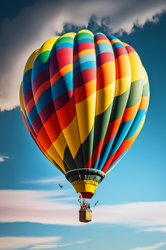 气球在天空飞行摄影图数字艺术20
