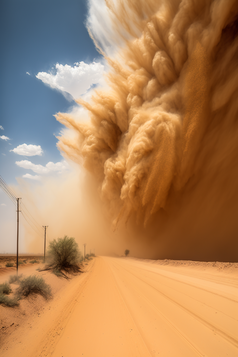 清新空旷的沙漠摄影图数字艺术15
