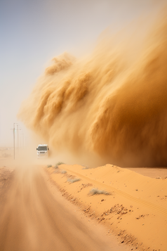 清新空旷的沙漠摄影图数字艺术18