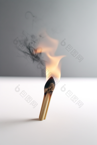 燃烧中的火柴公益摄影图数字艺术8
