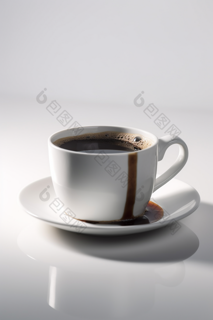 装满咖啡的咖啡杯摄影图数字艺术2