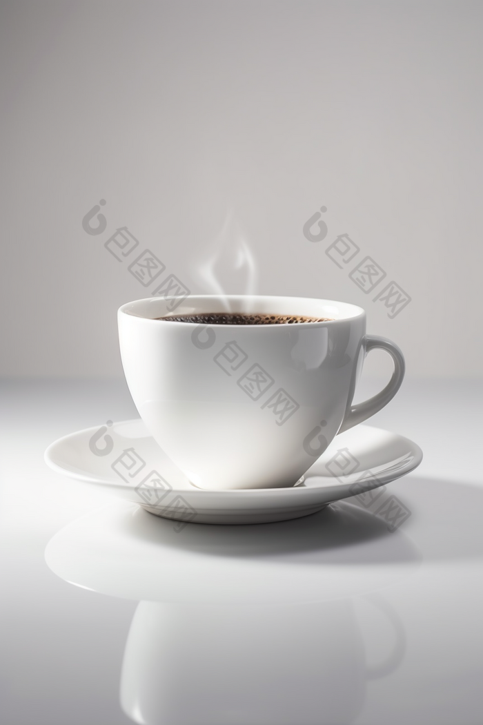 装满咖啡的咖啡杯摄影图数字艺术3