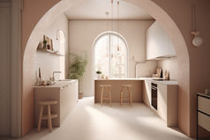 开放式厨房厨房设计室内设计摄影图6