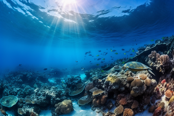 珊瑚色彩斑斓热带鱼海洋海底摄影图10