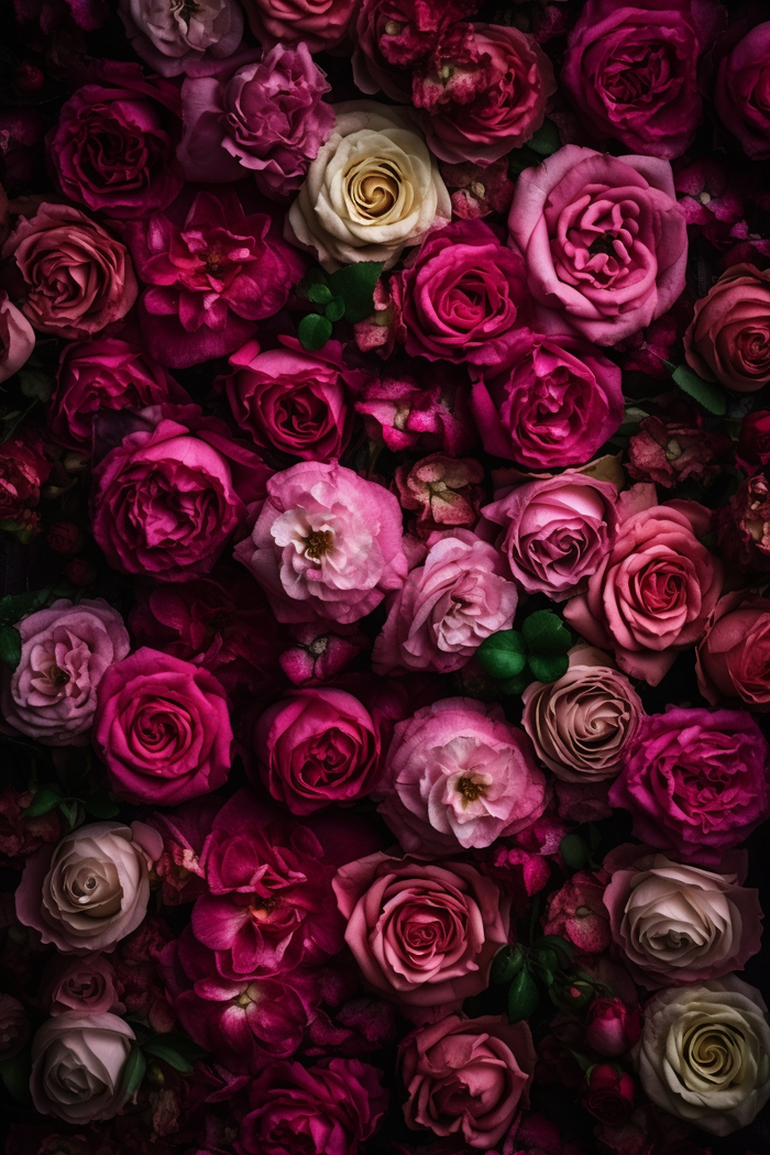 鲜花玫瑰植物背景交织重叠自然摄影图49