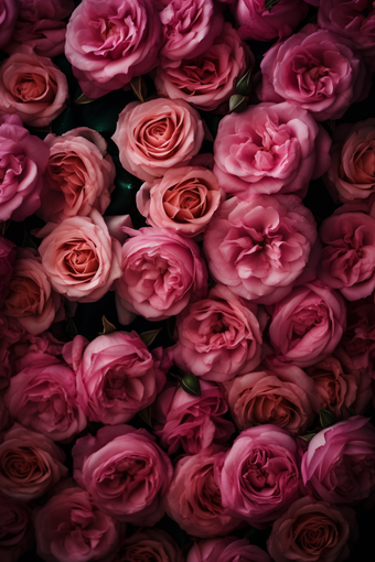 鲜花玫瑰<strong>植物背景</strong>交织重叠自然摄影图56