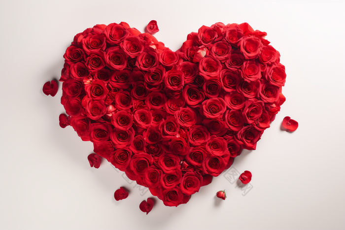 玫瑰爱心爱浪漫鲜花摄影图3