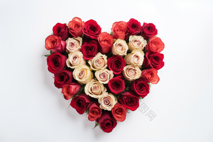 玫瑰爱心爱浪漫鲜花摄影图17