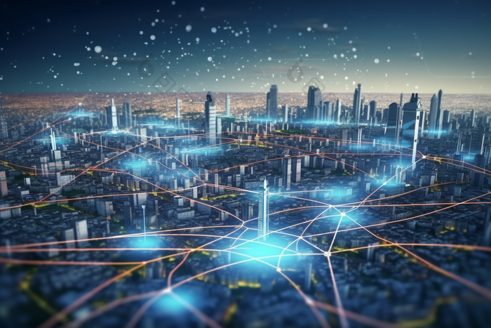 城市数据网络互通技术网络连接摄影图24