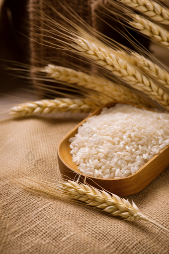 稻米大米粮食谷物麦穗摄影图9