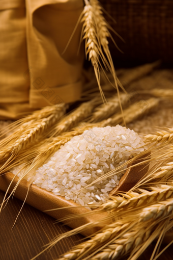 稻米大米粮食谷物麦穗丰收五谷