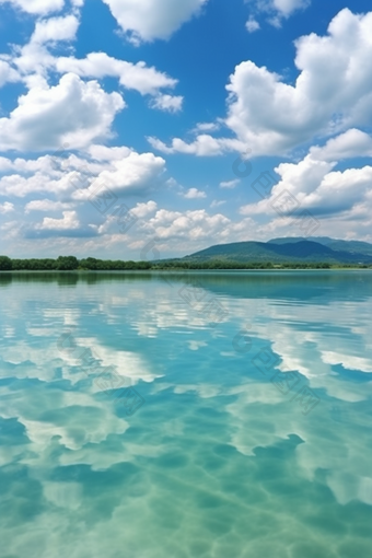 大气蓝天白云天空风景<strong>晴朗</strong>浅蓝